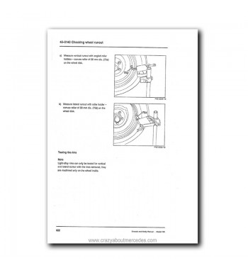 Mercedes Benz Service Manual Chassis & Body Series 126