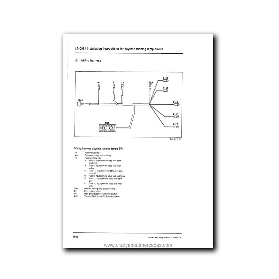 Mercedes Benz Service Manual Chassis & Body Series 126