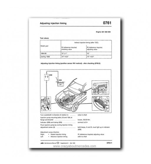 Mercedes Benz Maintenance Manual Model Year 1981-1993 | PDF