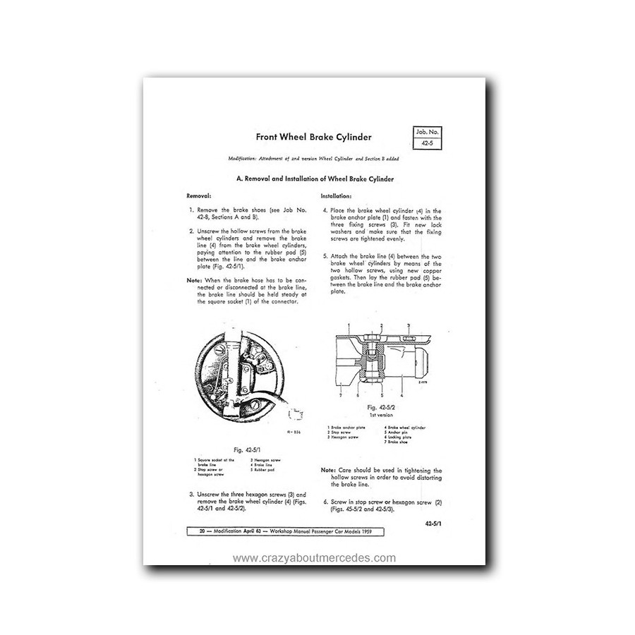 Mercedes Benz Service Manual Maintenance, Tuning, Unit Replacement Passenger Cars Starting August 1959 | Volume 2