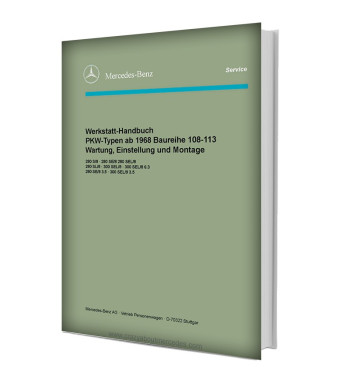 Mercedes-Benz Werkstatt-Handbuch Baureihe 108-113 Band 1 | Workshop manual cover