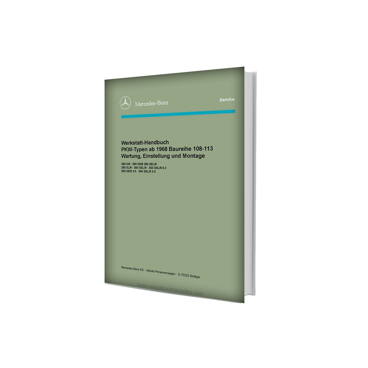 Mercedes-Benz Werkstatt-Handbuch Baureihe 108-113 Band 1 | Workshop manual cover