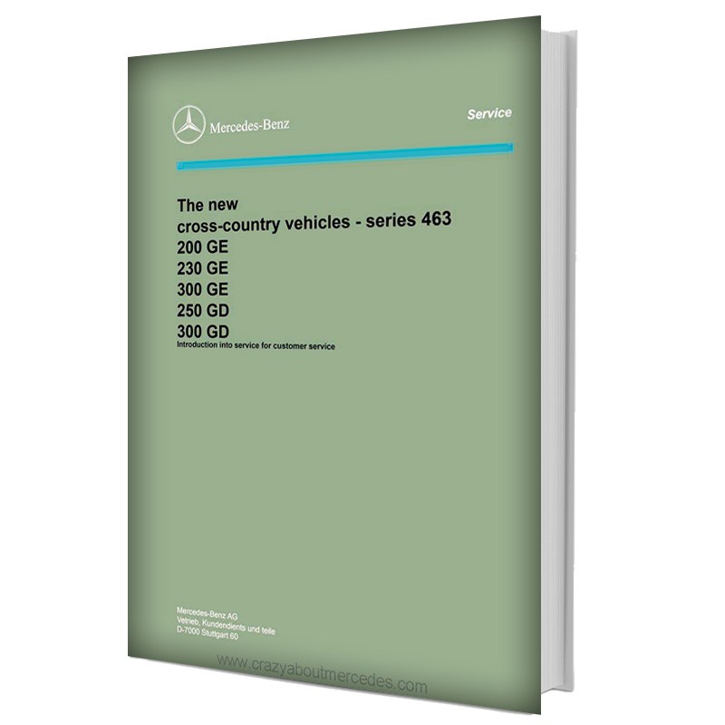 Mercedes Benz Manual | The new cross-country vehicles | Series 463