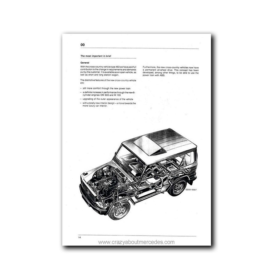 Mercedes Benz Manual | The new cross-country vehicles | Series 463