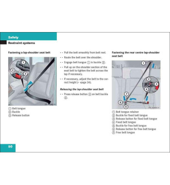 Mercedes-Benz G-Class W463 | Fastening the seat belt