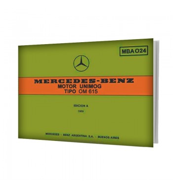 Manual Mercedes Benz UNIMOG | Motor UNIMOG Tipo OM 615 | Partes