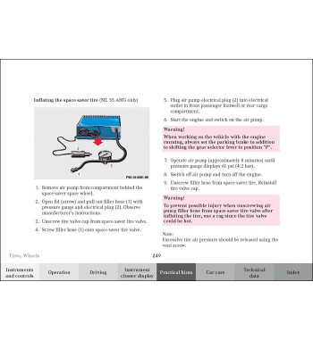 Mercedes-Benz M-Class W163 | Jump-starting procedure