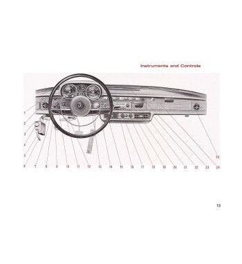 Mercedes-Benz 300 SEL 4.5 W109 | Instruments and controls
