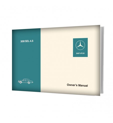 Mercedes Benz 300 SEL 4.5 Owner's Manual W109