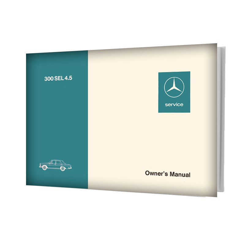 Mercedes-Benz 300 SEL 4.5 W109 | Portada del Owner's Manual