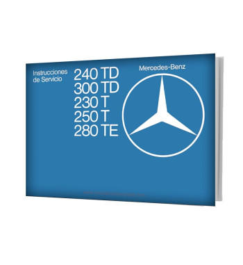 Mercedes-Benz W123 T | Instrucciones de Servicio manual cover