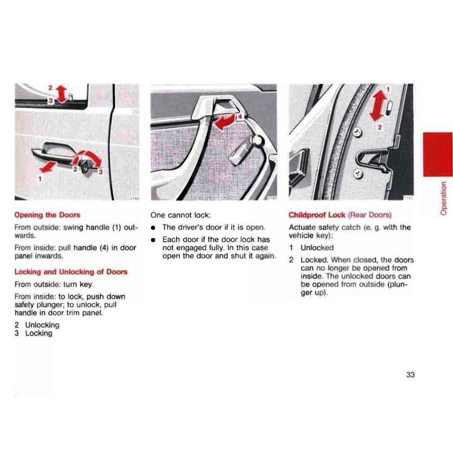 Mercedes Benz Owner's Manual W124