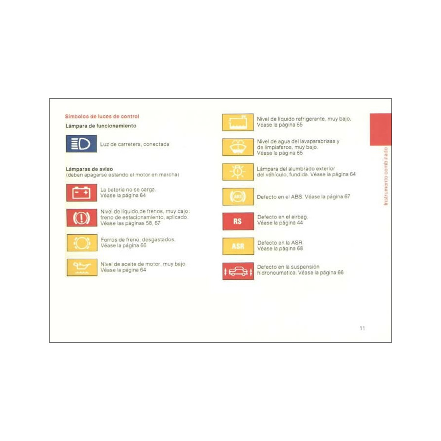 Manual Mercedes Benz Instrucciones de Servicio W126