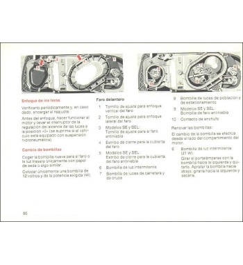 Manual Mercedes Benz Instrucciones de Servicio W126