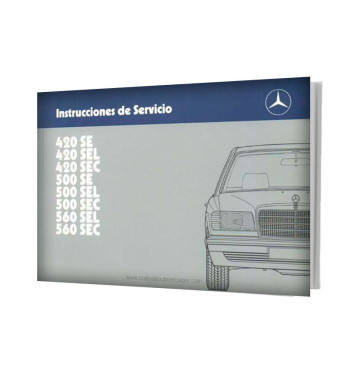Mercedes-Benz W126 | Portada de Instrucciones de Servicio