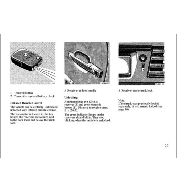 Mercedes-Benz SL R129 | Infrared remote control and locking