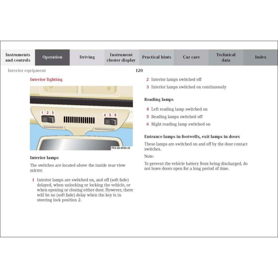 Mercedes Benz SL Operator's Manual R129