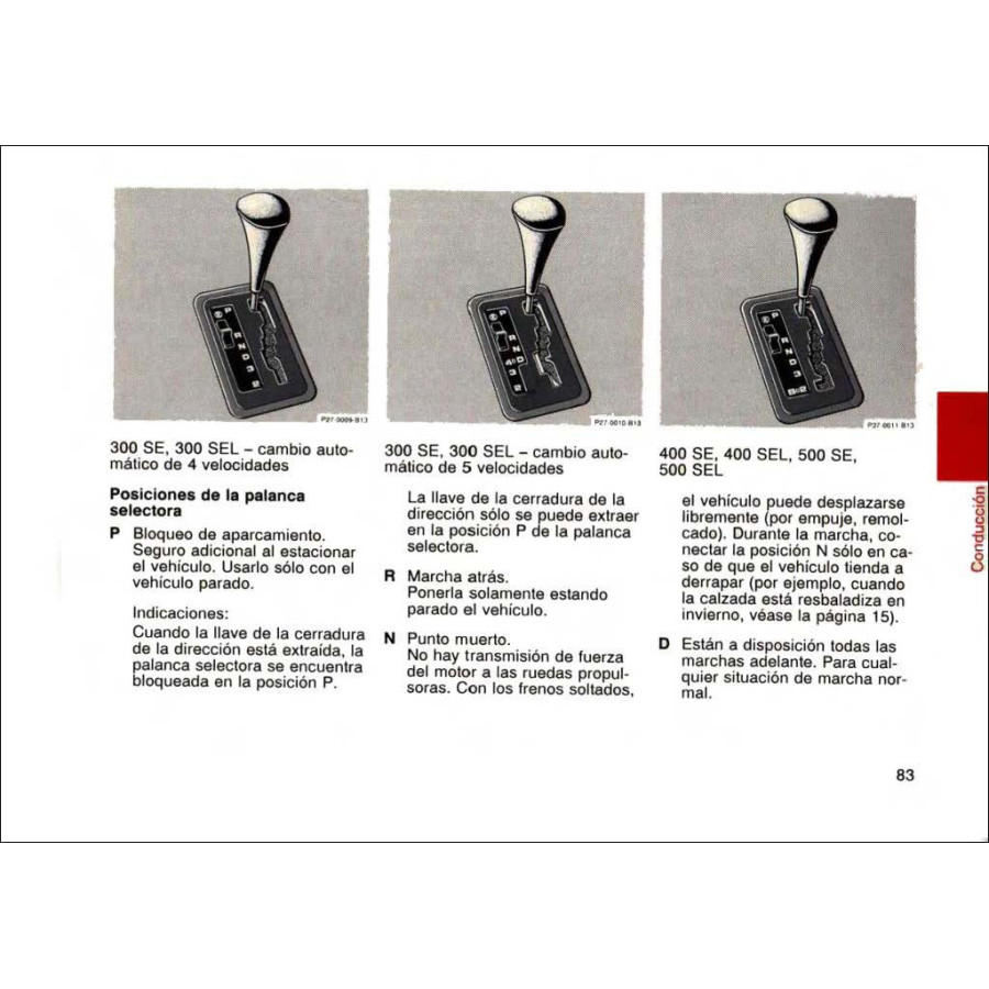 Manual Mercedes Benz Instrucciones de Servicio W140