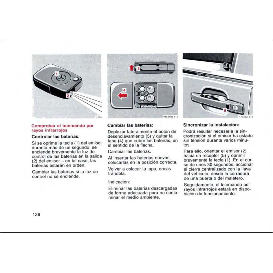 Manual Mercedes Benz Instrucciones de Servicio W140