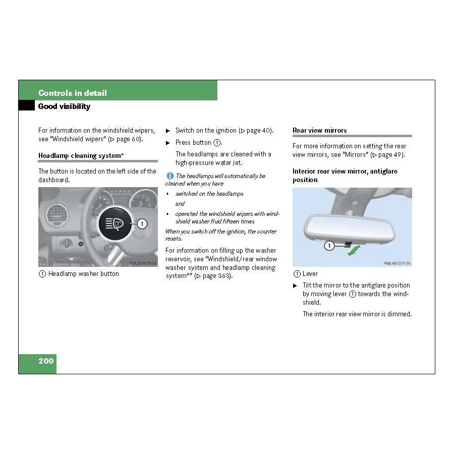 Mercedes Benz Operator's Manual M-Class W164