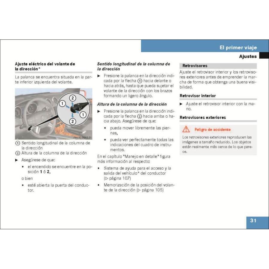 Manual Mercedes Benz Instrucciones de Servicio de la Clase M W164