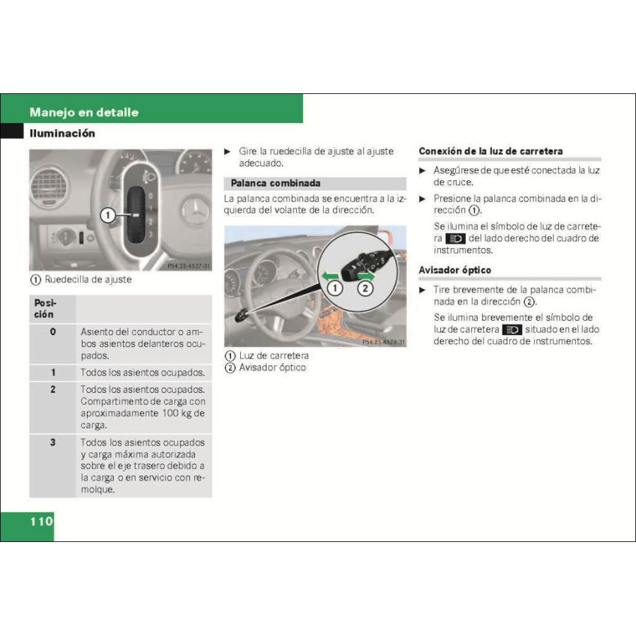 Manual Mercedes Benz Instrucciones de Servicio de la Clase M W164