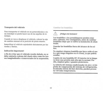 Mercedes Benz Manual de Operación Clase A W168