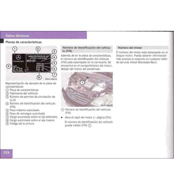 Mercedes-Benz A-Class W169 | Identification plates, VIN and engine number