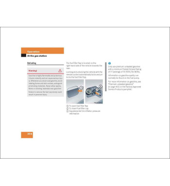 Mercedes-Benz SLK-Class R171 | Refueling and Fuel Filler Flap