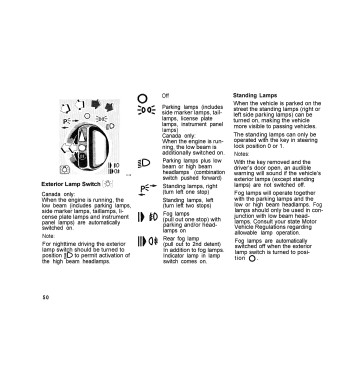 Mercedes-Benz 190 W201 | Exterior lamp switch