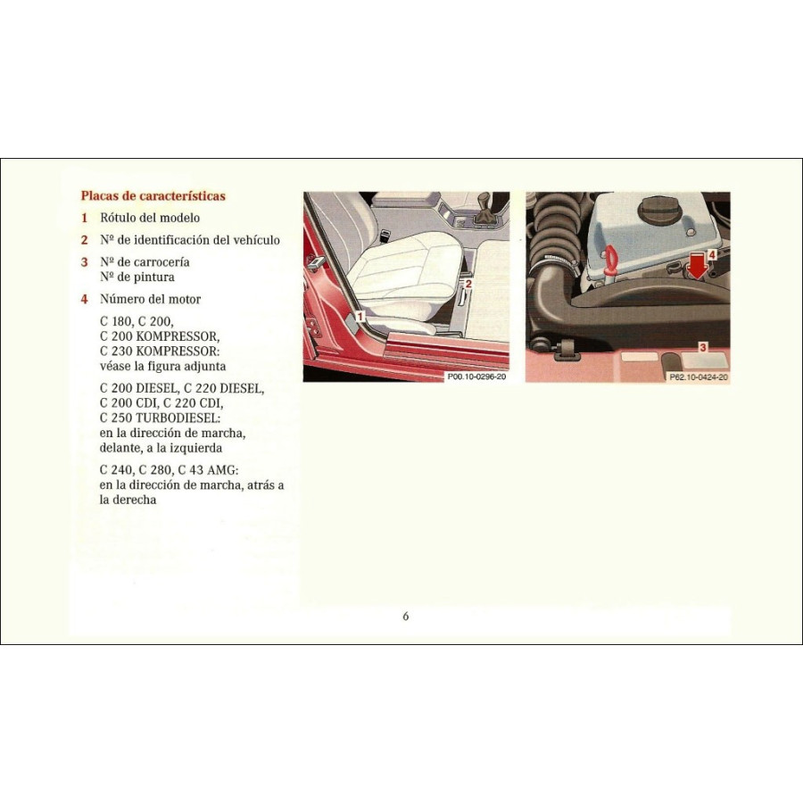 Manual Mercedes Benz Instrucciones de Servicio Clase C W202