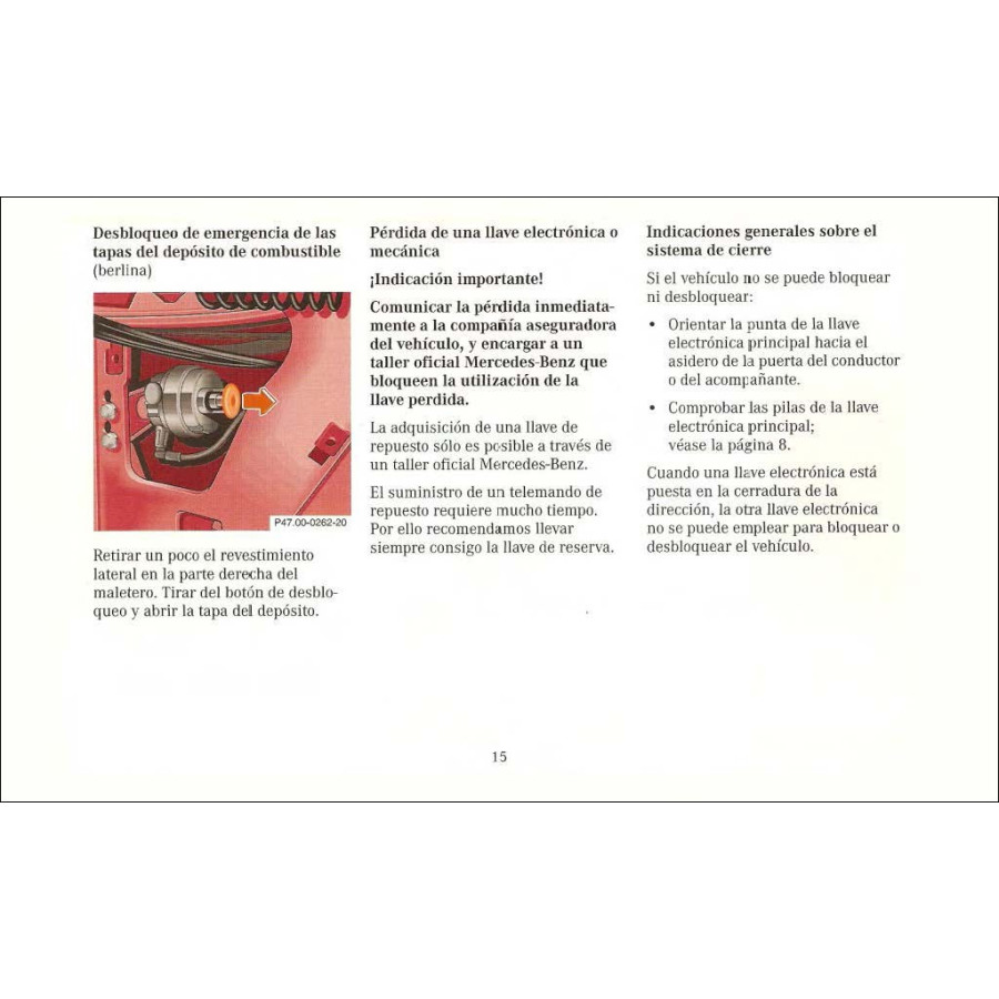 Manual Mercedes Benz Instrucciones de Servicio Clase C W202