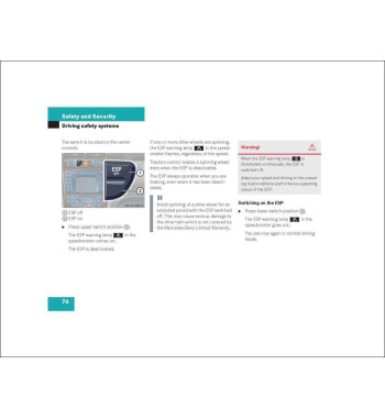 Mercedes-Benz C-Class W203 | ESP system and driving safety