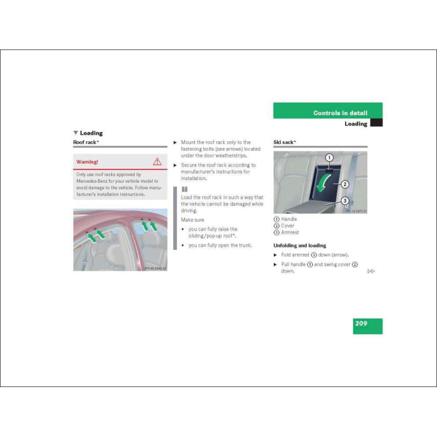 Mercedes Benz Owner's Manual C-Class W203