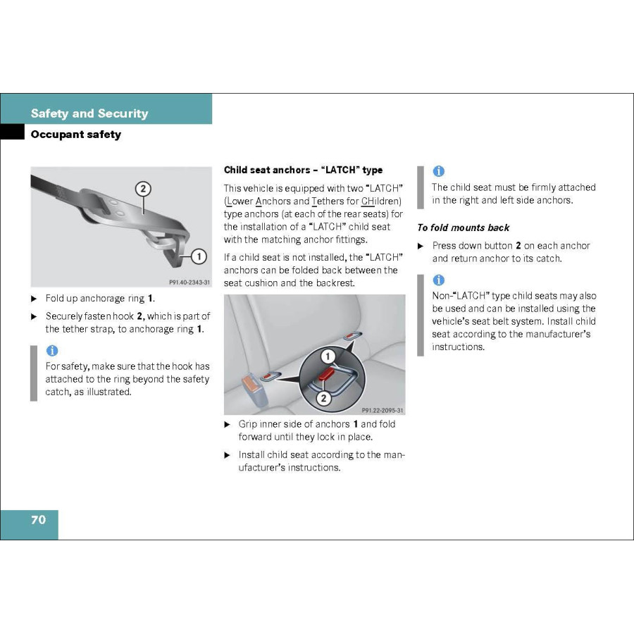 Mercedes Benz C-Class Sportcoupé Operator's Manual W203
