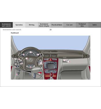 Mercedes-Benz C-Class W203 | Dashboard and main instruments