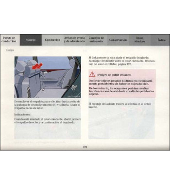 Mercedes-Benz Clase E W210 | Asiento trasero y compartimento de carga