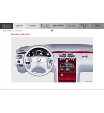 Mercedes-Benz E-Class W210 | Instrument panel and controls