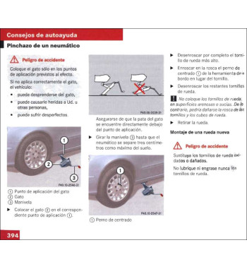 Mercedes-Benz E-Class W211 | Flat tire and spare wheel mounting
