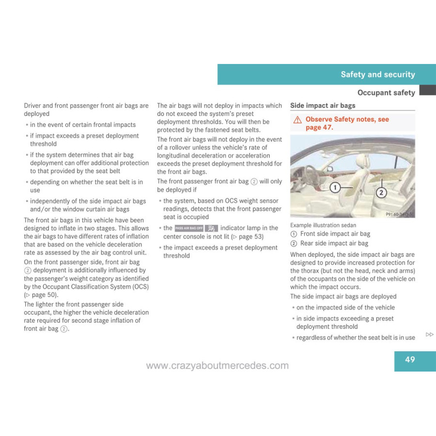 Mercedes Benz E-Class Operator's Manual W211