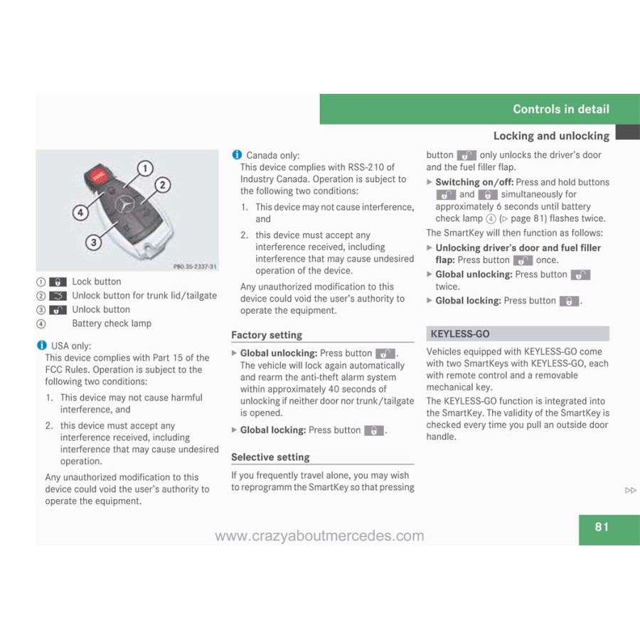 Mercedes Benz E-Class Operator's Manual W211