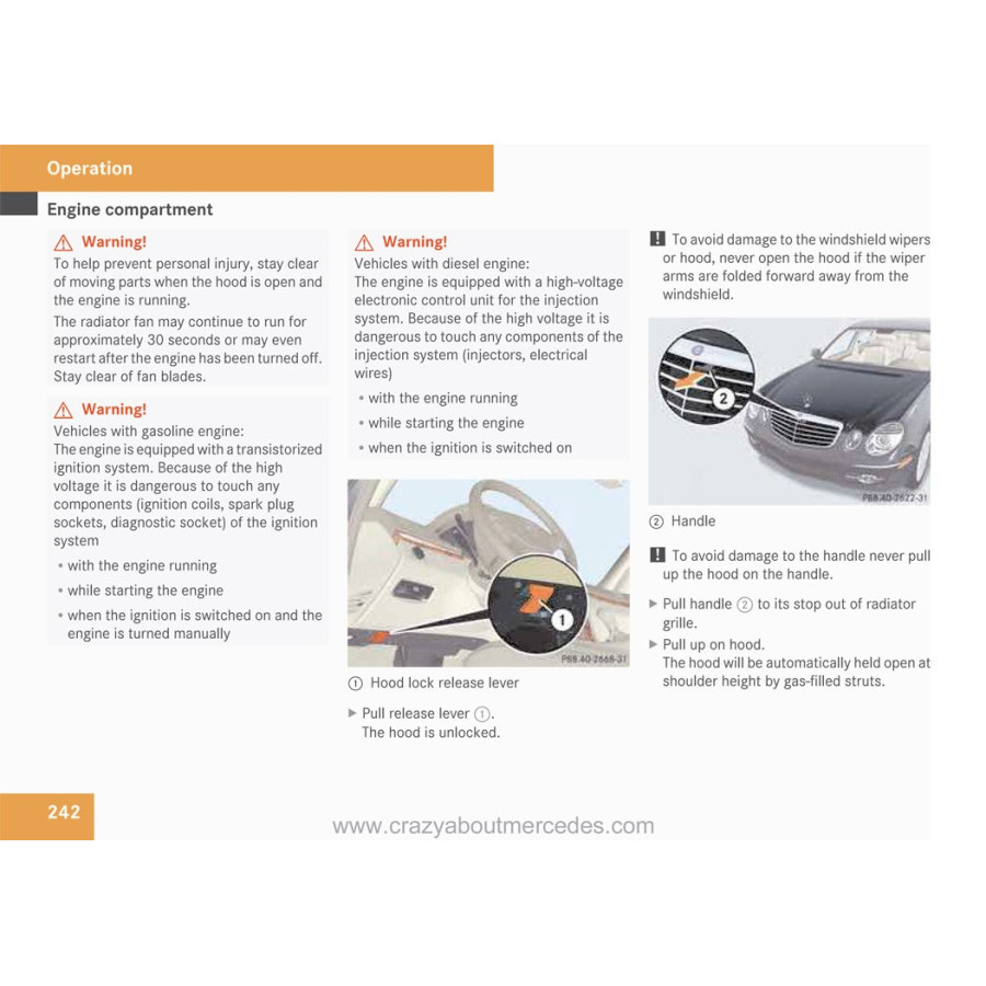 Mercedes Benz E-Class Operator's Manual W211