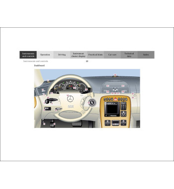 Mercedes-Benz CL-Class C215 | Instrument panel and controls