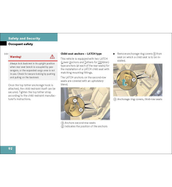 Mercedes-Benz R-Class W251 | LATCH child seat anchors