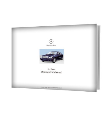 Mercedes-Benz S-Class W220 | Operator's Manual cover
