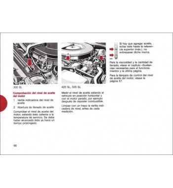 Manual Mercedes Benz 300 SL | Instrucciones de Servicio | W107