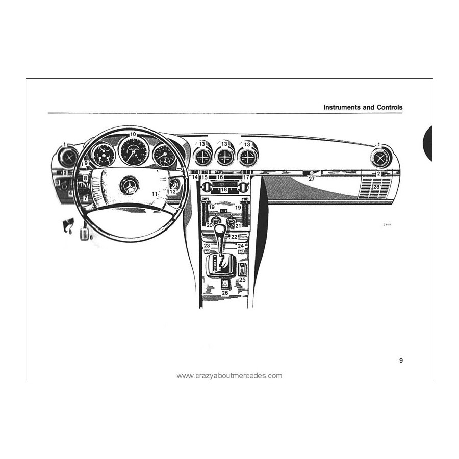 Mercedes Benz SL-SLC Owner's Manual R107