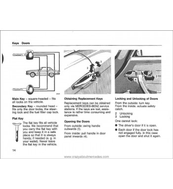 Mercedes Benz SL-SLC Owner's Manual R107