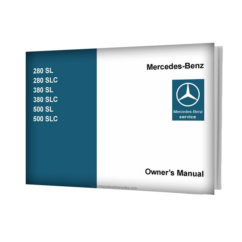 Mercedes-Benz SL R107 y SLC C107 | Portada del Owner’s Manual