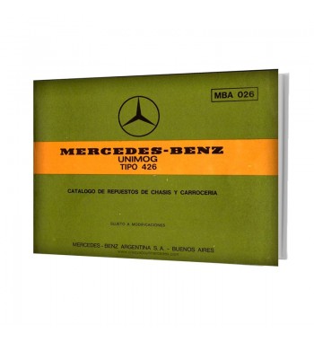 Manual Mercedes Benz UNIMOG Tipo 426 | Catálogo de Repuestos de Chasis y Carrocería